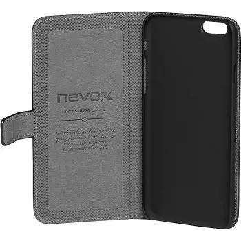 Nevox ORDO étui à rabat pour Sony Xperia Z5 - cuir PU, noir