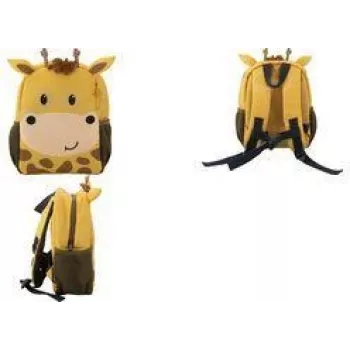 Faber-Castell Eberhard Faber Mini Kids Giraffe cartable de maternelle, polyester, 180 g, jaune/marron 577604