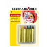 Crayons de maquillage FABER-CASTELL EBERHARD FABER, courts, 6 couleurs, haute intensité, testés dermatologiquement, 1 ensemble (579106)