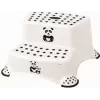 keeeper kids Igor Panda 2-Step Stool, White with Panda Print, 120 kg Capacity, Anti-Slip Feet 1003110024100