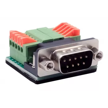 EXSYS EX-49000 Serial Adapter Cable D-SUB 9-pin Male to 10-pin Screw Terminal, 30 cm