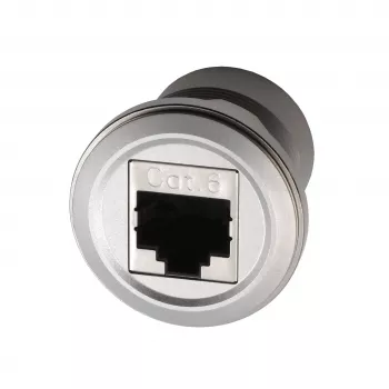 EXSYS EX-49196 Metal RJ45 Panel-Mount Adapter, Female to Female