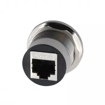 EXSYS EX-49196 Metal RJ45 Panel-Mount Adapter, Female to Female