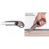 Cutter à lame sécable NT Cutter L-550GP 18 mm avec corps en aluminium, guide-lame métallique, verrouillage à vis, anthracite h1310511