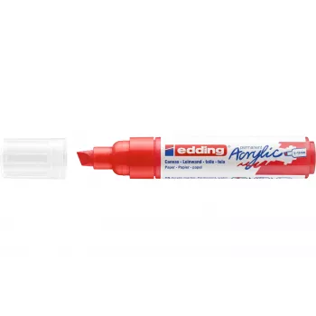 Edding 5000 Marqueur acrylique pointe biseau large rouge 4-5000902