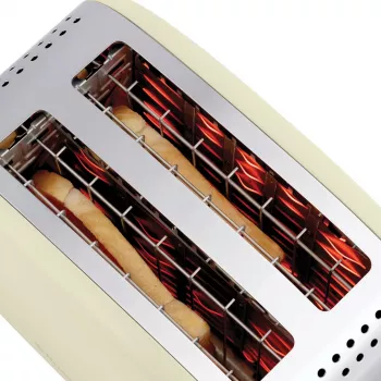 Russell Hobbs 26551-56 Grille-pain 2 tranches, fentes extra larges, fonction décongélation et réchauffage
