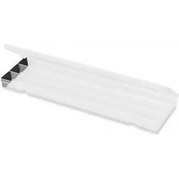 DEFLECTO 29509EU boîte de rangement transparente en polypropylène avec couvercle pour stylos, crayons, pinceaux et fournitures de loisirs créatifs