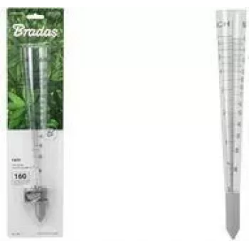 BRADAS WL-M17 WHITE LINE Rain Gauge, Plastic, up to 160 mm/m², Conical Base, 1 Piece