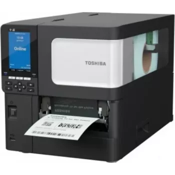 Toshiba BX410T-GS02-QM-S Industrial Barcode Printer, 203 dpi, Thermal Transfer/Direct Thermal, USB & LAN, Color LCD, Near Edge, A-BRID OS 18221169006