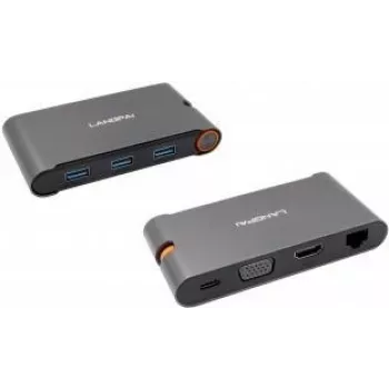 EXSYS EX-1220HM USB 3.2 Gen 1 7-in-1 Metal Hub for Notebook, MateBook and MacBook