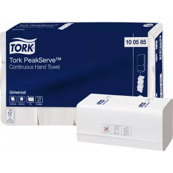 TORK PeakServe® Continuous™ essuie-mains H5 Interfold, 1 pli, blanc, 4920 essuie-mains (100585)