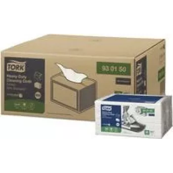 Lingettes nettoyantes Extra Strong TORK blanches W8, 8 x 50 lingettes 930150, 400 lingettes au total