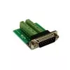 Adaptateur EXSYS EX-49010 D-SUB 15 broches femelle vers bornier à vis 16 broches, vert/argent