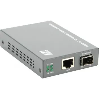 KTI Networks KGC-300 convertisseur de média Gigabit Ethernet, RJ45 vers SFP, multimode/monomode