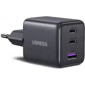Chargeur mural rapide UGREEN 30 W 3 ports GaN II USB-A et 2 x USB-C noir (55536)