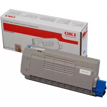 Cartouche de toner originale OKI 43866107 cyan, 10 000 pages, pour séries C5850/C5950/MC560