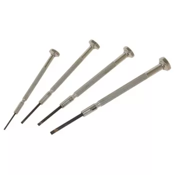 Ensemble de tournevis de précision C.K Tools T4852P, 4 pièces, plat, 2,0/2,5/3,0/3,5 mm, chrome-vanadium, manche bi-matière