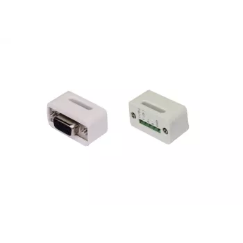 EXSYS EX-47995 9-Pin D-SUB to 5-Pin Terminal Block Serial Adapter, White