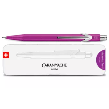 Porte-mine CARAN D'ACHE 844 Colormat-X 0,7 mm, corps hexagonal en aluminium satiné violet 844.605