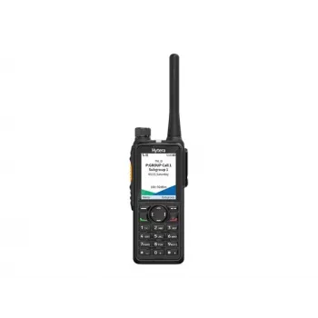 Radio bidirectionnelle numérique/analogique Hytera HP785G BT V1 VHF avec GPS, Bluetooth, batterie 2400 mAh, chargeur de bureau, antenne et clip de ceinture
