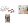 Étagère murale Metaltex Reflex Luxy Vacuum-Fix argent 1 niveau 403329000