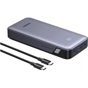 Batterie externe UGREEN 20000 mAh 67 W charge rapide bidirectionnelle grise, universelle (55996)