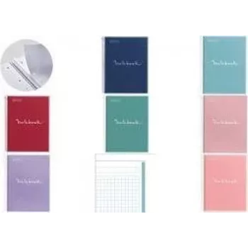 Bloc de notes de collège MIQUELRIUS EMOTIONS, DIN A4, rouge Seyès, 80 feuilles, 90 g/m², papier blanc, lot de 1 (MR2106)