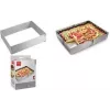 Cadre à gâteau rectangulaire réglable en acier inoxydable Metaltex, argent, 1 pièce 257717000