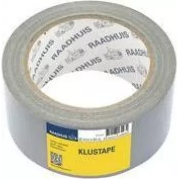 Ruban en tissu RAADHUIS, 50 mm x 50 m, ruban adhésif argent pour réparations, déchirable à la main - 1 rouleau (RD-351312)