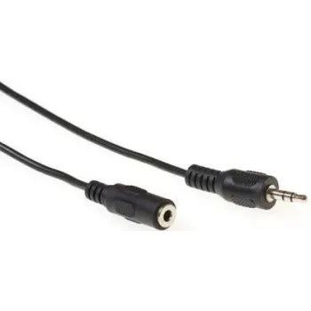 Câble audio ACT AK2031 5 m 3,5 mm mâle vers mâle noir