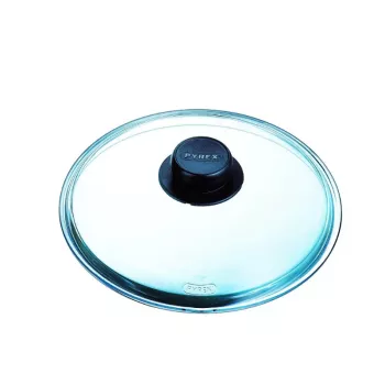 Couvercle en verre PYREX 24 cm, verre borosilicate