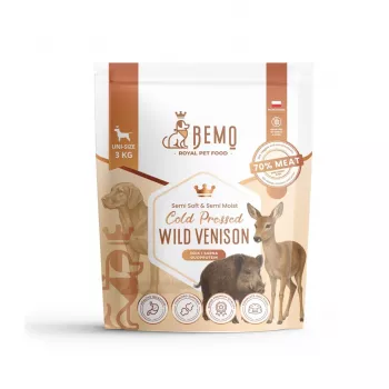 Croquettes pour chien BEMO pressées à froid au gibier – 3kg