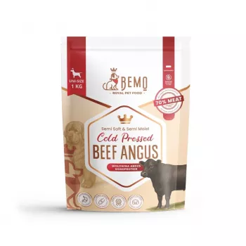 Croquettes pour chien BEMO pressées à froid au bœuf Angus Mono – 1kg