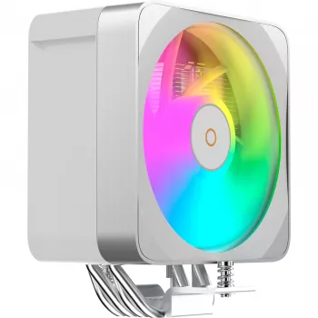 Ventilateur de boîtier OCYPUS Delta A40 EX ARGB 120 mm - pack de 3, blanc