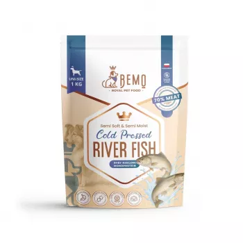 Croquettes pour chien BEMO pressées à froid au poisson de rivière Mono 1kg