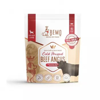 Croquettes pour chien BEMO pressées à froid au bœuf Angus Mono 3kg
