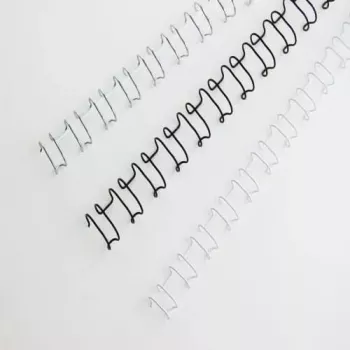 Fil de reliure GBC MultiBind 14 mm 21 boucles A4 130 feuilles blanc 100 pièces pour MultiBind 220, 230, 230E, 420 IB165481