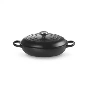 LE CREUSET poêle en fonte 30cm 3,5L noir mat