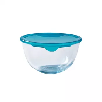 PYREX saladier en verre avec couvercle 2,3 L Ø21 cm