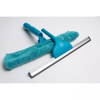 Raclette à vitres YORK 32 cm bleu/gris