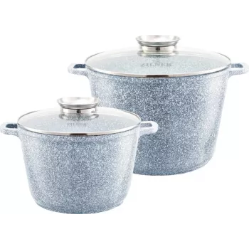 Ensemble de 4 ustensiles de cuisine Zilner Marble gris ZL-7066