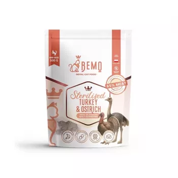 BEMO Cat Sterilised dinde et autruche - croquettes pour chats - 500 g