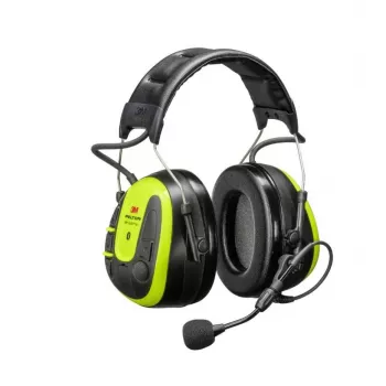 3M Peltor WS Alert X MRX21A3WS7 casque de protection auditive Bluetooth avec radio FM, serre-tête, SNR 31 dB, noir/jaune