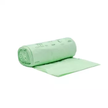 Sacs à déchets alimentaires compostables BioBag 30 L, 25 par rouleau, 50x60 cm, 12 microns, vert