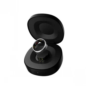 Bague connectée RingConn Smart Ring Gen2 noir mat taille 6 - suivi du sommeil et de la forme, mesure de la fréquence cardiaque, autonomie 7 jours, titane, étanche 5 ATM