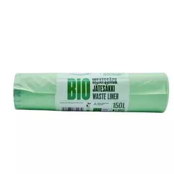 Sacs poubelle compostables BioBag 125/150 L, 5 par rouleau, 75x115 cm, vert