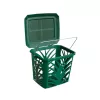 Corbeille à déchets organiques BIOBAG MaxAir 7L 24x19,7x20,5cm verte