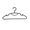 Cintres en plastique ORDINETT Daphne, lot de 10, noir, 42x0,8x21 cm