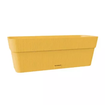 Jardinière STEFANPLAST Ethica avec soucoupe 50x18x17 cm jaune moutarde