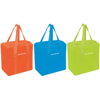 Sac isotherme GIOSTYLE Fiesta Vertical assorti, orange/bleu clair/vert